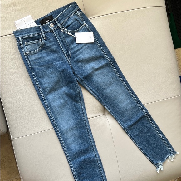 NWT - 3x1 Women's Straight Authentic Crop W3 Jeans 👍❤ - Picture 6 of 10
